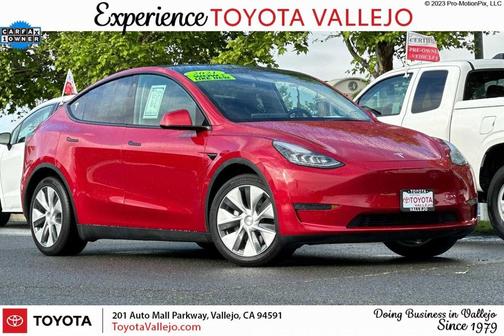 Red Multi-Coat 2021 Tesla Model Y Long Range Dual Motor All-Wheel Drive