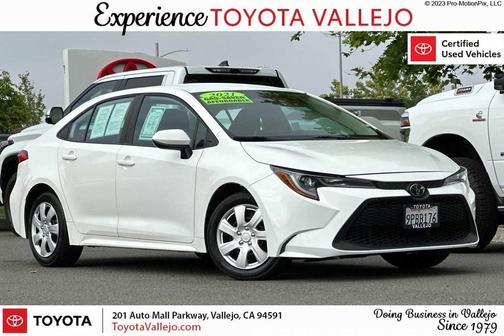 Super White 2021 Toyota Corolla LE