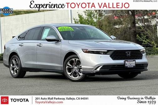 Solar Silver Metallic 2024 Honda Accord Hybrid EX-L