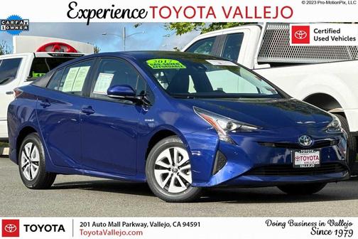 Blue Crush Metallic 2017 Toyota Prius Four