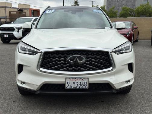 Majestic White 2021 INFINITI QX50 LUXE AWD