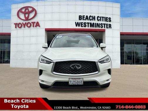Majestic White 2021 INFINITI QX50 LUXE AWD