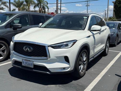 Majestic White 2021 INFINITI QX50 LUXE AWD