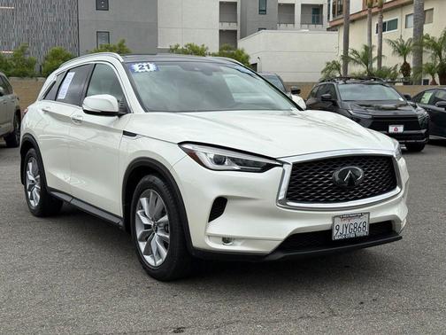 Majestic White 2021 INFINITI QX50 LUXE AWD