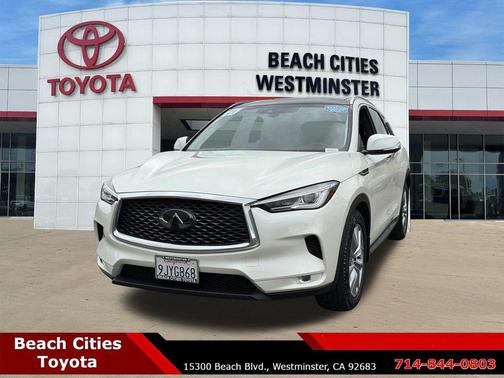 Majestic White 2021 INFINITI QX50 LUXE AWD