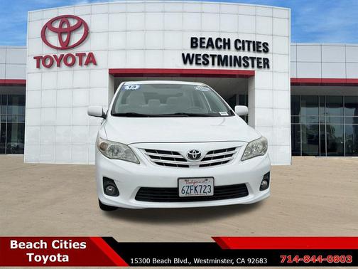 Super White 2013 Toyota Corolla LE