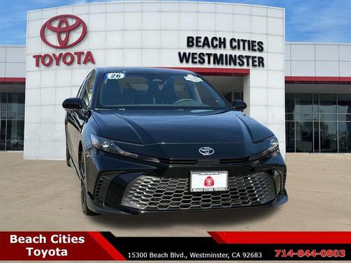 Midnight Black Metallic 2026 Toyota Camry SE