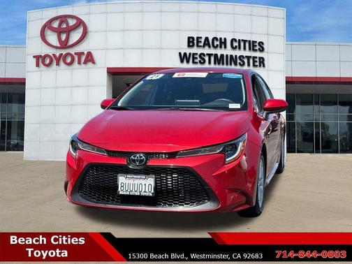 Barcelona Red Metallic 2021 Toyota Corolla LE