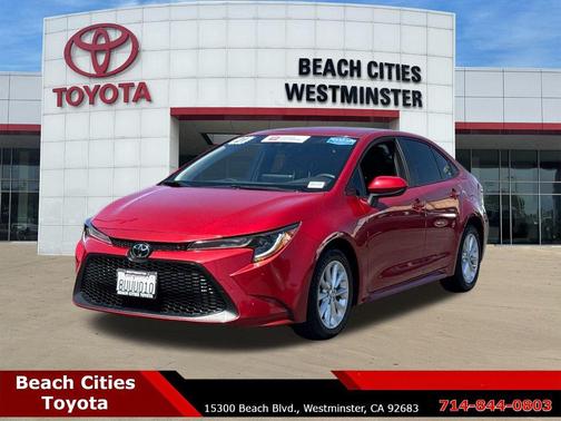 Barcelona Red Metallic 2021 Toyota Corolla LE