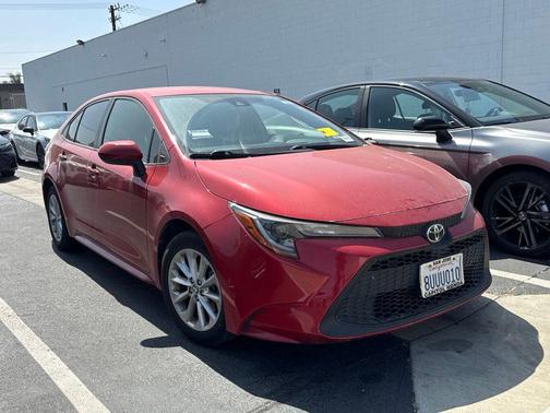 Barcelona Red Metallic 2021 Toyota Corolla LE