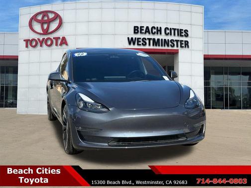 Midnight Silver Metallic 2022 Tesla Model 3 Performance