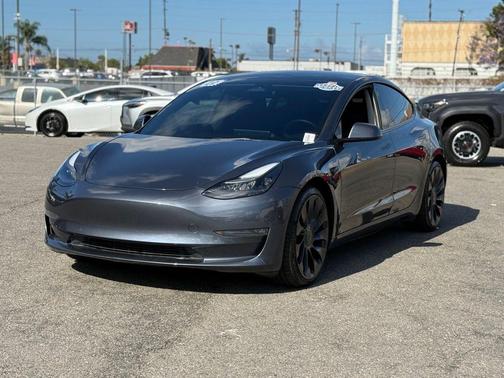 Midnight Silver Metallic 2022 Tesla Model 3 Performance