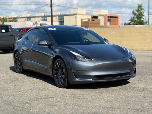 Midnight Silver Metallic 2022 Tesla Model 3 Performance