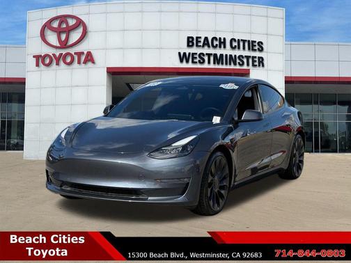 Midnight Silver Metallic 2022 Tesla Model 3 Performance