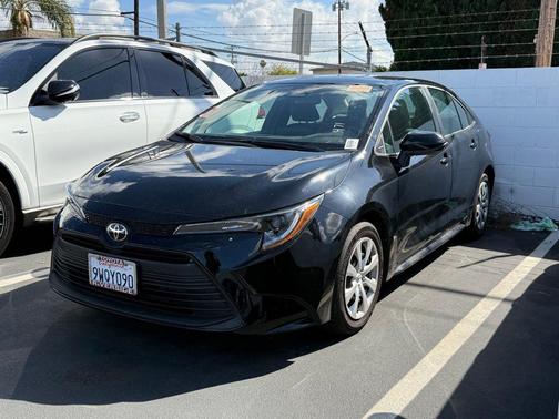 Midnight Black Metallic 2025 Toyota Corolla LE