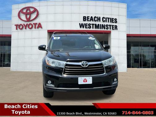 Midnight Black Metallic 2016 Toyota Highlander Limited