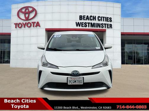 Super White 2020 Toyota Prius LE
