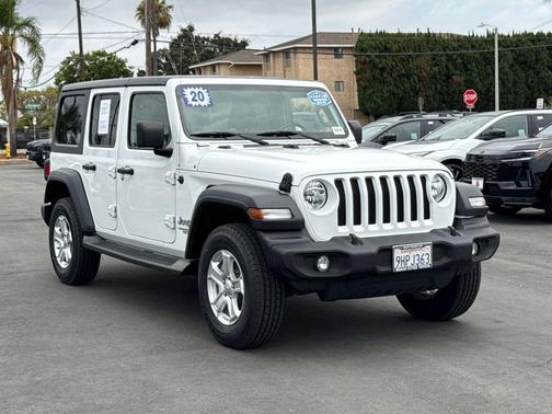Bright White Clearcoat 2020 Jeep Wrangler Unlimited Sport