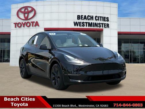 Solid Black 2024 Tesla Model Y Long Range Single Motor Rear-Wheel Drive