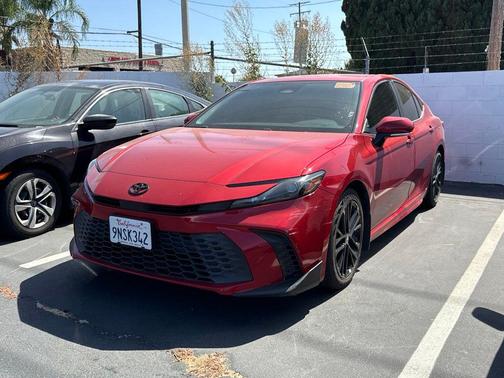 Supersonic Red 2025 Toyota Camry SE