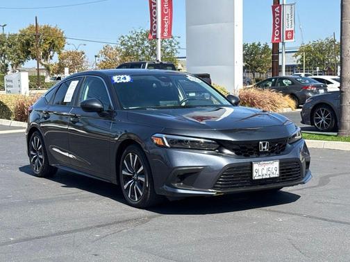 Grey 2024 Honda Civic EX-L