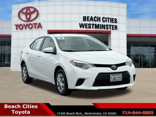 Super White 2015 Toyota Corolla L