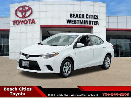 Super White 2015 Toyota Corolla L
