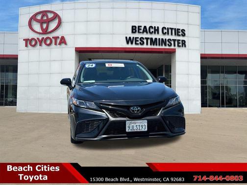 Midnight Black Metallic 2024 Toyota Camry SE