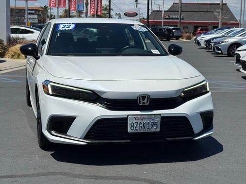 Platinum White Pearl 2022 Honda Civic Sport