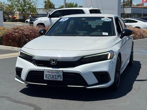 Platinum White Pearl 2022 Honda Civic Sport