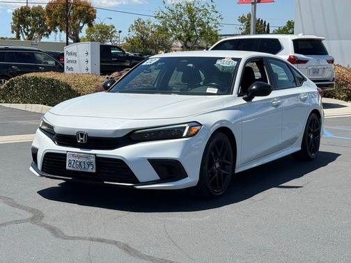 Platinum White Pearl 2022 Honda Civic Sport