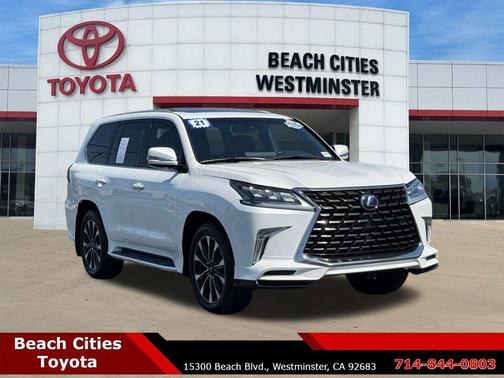 White Pearl 2021 Lexus LX 570 Three-Row