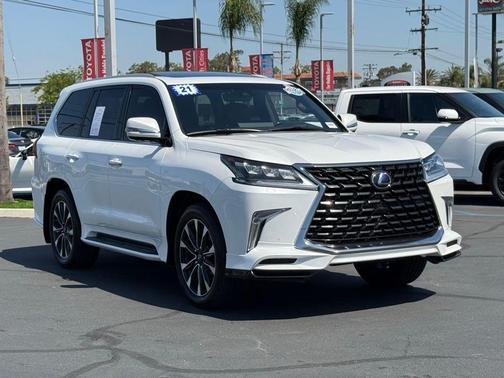 White Pearl 2021 Lexus LX 570 Three-Row