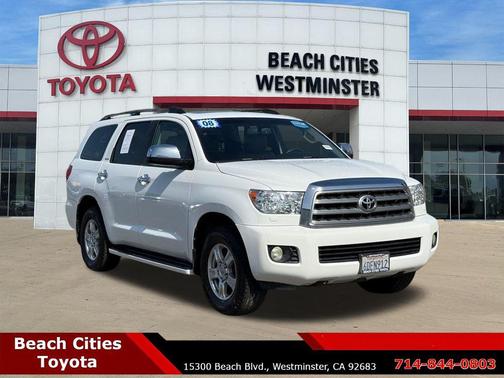 Super White 2008 Toyota Sequoia Limited
