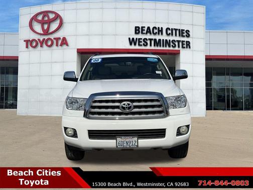 Super White 2008 Toyota Sequoia Limited