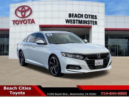 Platinum White Pearl 2019 Honda Accord Sport