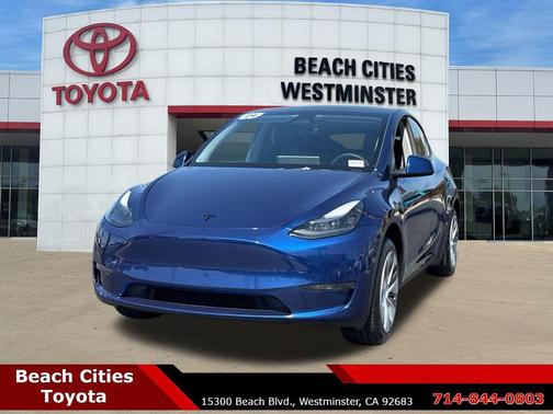 Blue 2024 Tesla Model Y Long Range Single Motor Rear-Wheel Drive