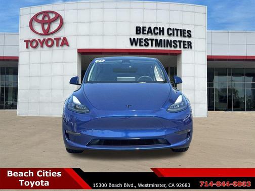 Blue 2024 Tesla Model Y Long Range Single Motor Rear-Wheel Drive