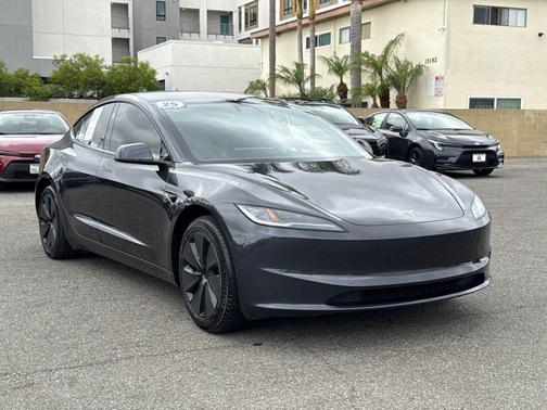Stealth Gray 2025 Tesla Model 3 Long Range
