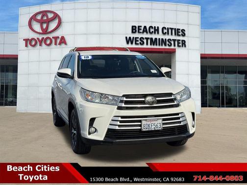 Blizzard Pearl 2018 Toyota Highlander LE Plus