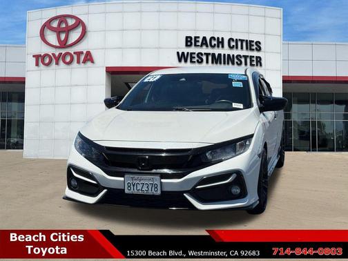 Platinum White Pearl 2021 Honda Civic Sport