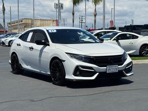 Platinum White Pearl 2021 Honda Civic Sport