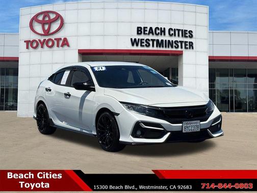 Platinum White Pearl 2021 Honda Civic Sport