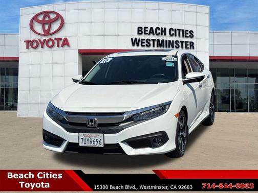 White 2016 Honda Civic Touring