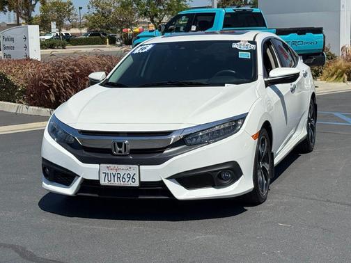 White 2016 Honda Civic Touring