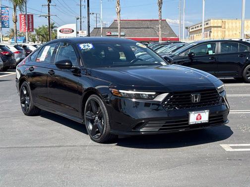 Crystal Black Pearl 2025 Honda Accord Hybrid Sport-L
