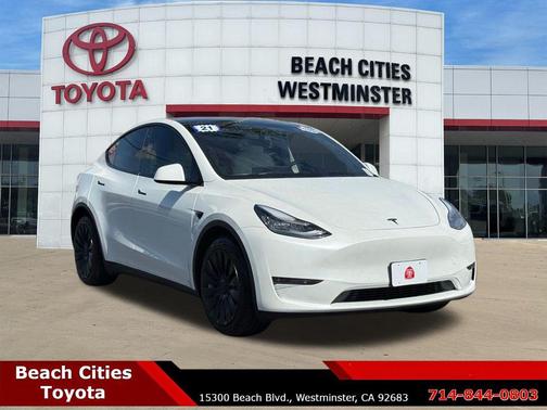 Pearl White Multi-Coat 2021 Tesla Model Y Long Range Dual Motor All-Wheel Drive