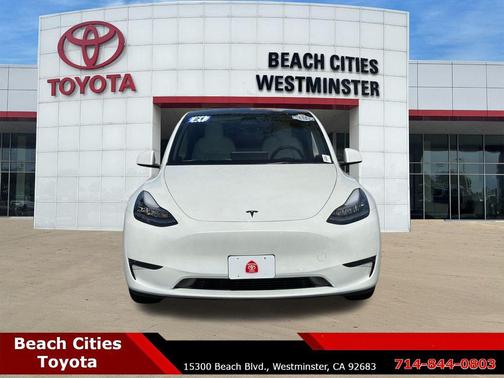 Pearl White Multi-Coat 2021 Tesla Model Y Long Range Dual Motor All-Wheel Drive