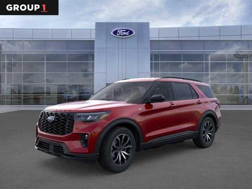 Rapid Red Metallic Tinted Clearcoat 2026 Ford Explorer ST-Line