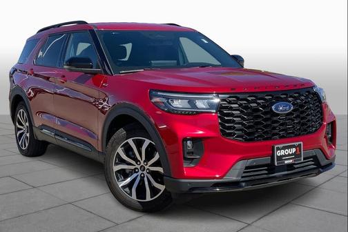 Rapid Red Metallic Tinted Clearcoat 2025 Ford Explorer ST-Line